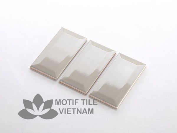 Gạch thẻ ốp tường subway xám nhạt bóng vát 7.5x15cm SW75150V(Light Grey) 2 Gạch thẻ ốp tường subway xám nhạt bóng vát 7.5x15cm SW75150V(Licht Gray)