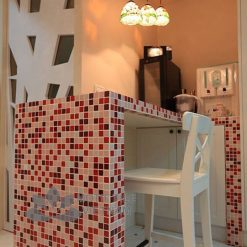 Gạch mosaic thủy tinh 25x25x4mm MT-MH 2588 7 Gạch mosaic MT-MH 2588 ốp tường trang trí