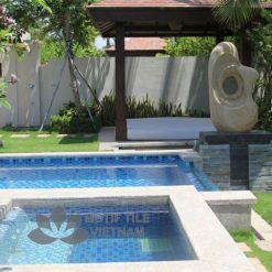 Gạch mosaic thủy tinh 48x48x4mm MT-MH 4818 7 Gạch mosaic MT-MH 4818 lát hồ bới