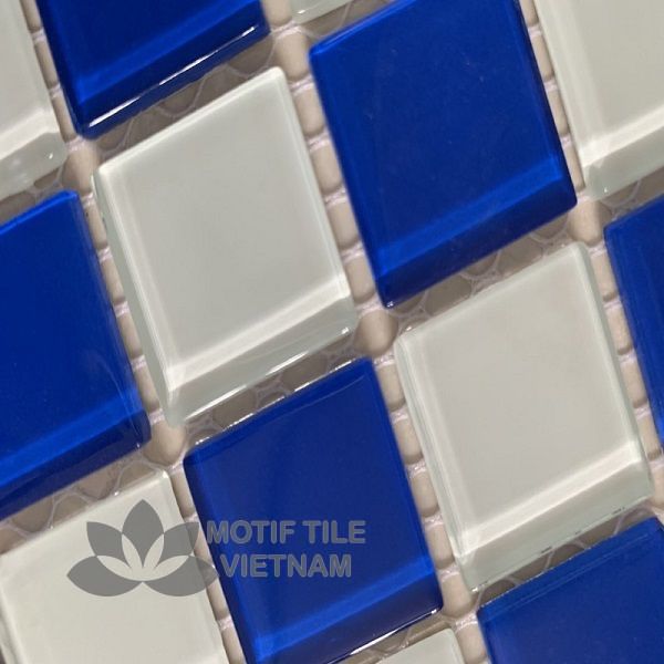 Gạch mosaic thủy tinh 25x25x4mm MT-MH 2512 2 Gạch mosaic thủy tinh 25x25x4mm MT-MH 2512