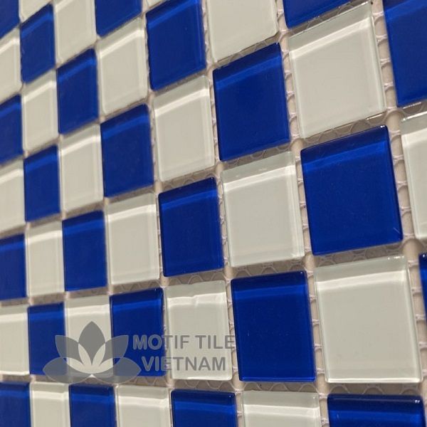 Gạch mosaic thủy tinh 25x25x4mm MT-MH 2512 3 Gạch mosaic thủy tinh 25x25x4mm MT-MH 2512