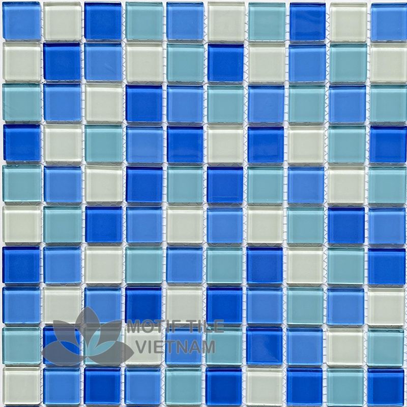 Gạch mosaic thủy tinh 25x25x4mm MT-MH 2522 1 Gạch mosaic thủy tinh 25x25x4mm MT-MH 2522