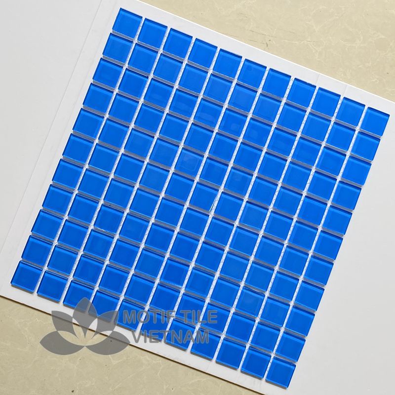 Gạch mosaic thủy tinh 25x25x4mm MT-MH 2527 2 Gạch mosaic thủy tinh 25x25x4mm MT-MH 2527