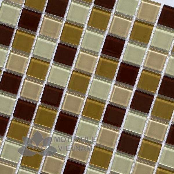 Gạch Mosaic Thủy Tinh 25X25X4Mm Mt-Mh 2566