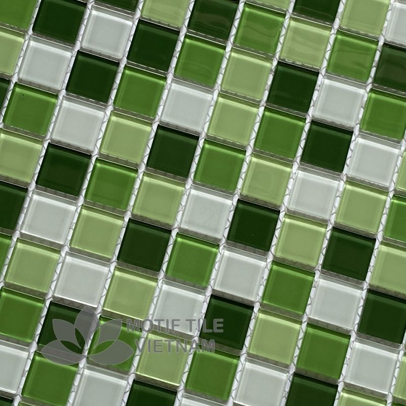 Gạch mosaic thủy tinh 25x25x4mm MT-MH 2589 3 Gạch mosaic thủy tinh 25x25x4mm MT-MH 2589