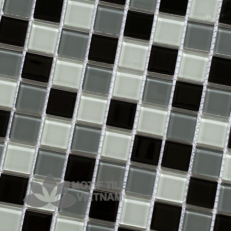 Gạch mosaic thủy tinh 25x25x4mm MT-MH 2596 3 Gạch mosaic thủy tinh 25x25x4mm MT-MH 2596