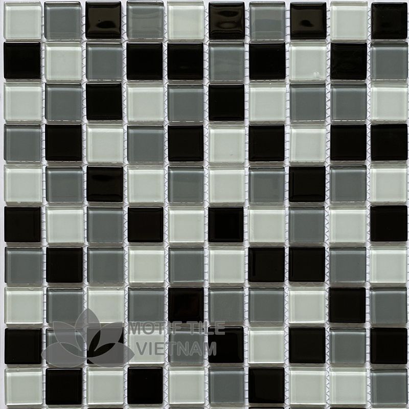 Gạch mosaic thủy tinh 25x25x4mm MT-MH 2596 1 Gạch mosaic thủy tinh 25x25x4mm MT-MH 2596