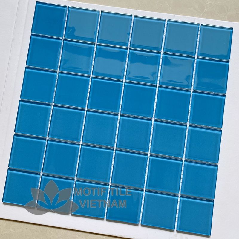 Gạch mosaic thủy tinh 48x48x4mm MT-MH 4803 2 Gạch mosaic thủy tinh 48x48x4mm MT-MH 4803