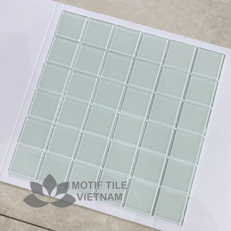 Gạch mosaic thủy tinh 48x48x4mm MT-MH 4810 2 Gạch mosaic thủy tinh 48x48x4mm MT-MH 4810