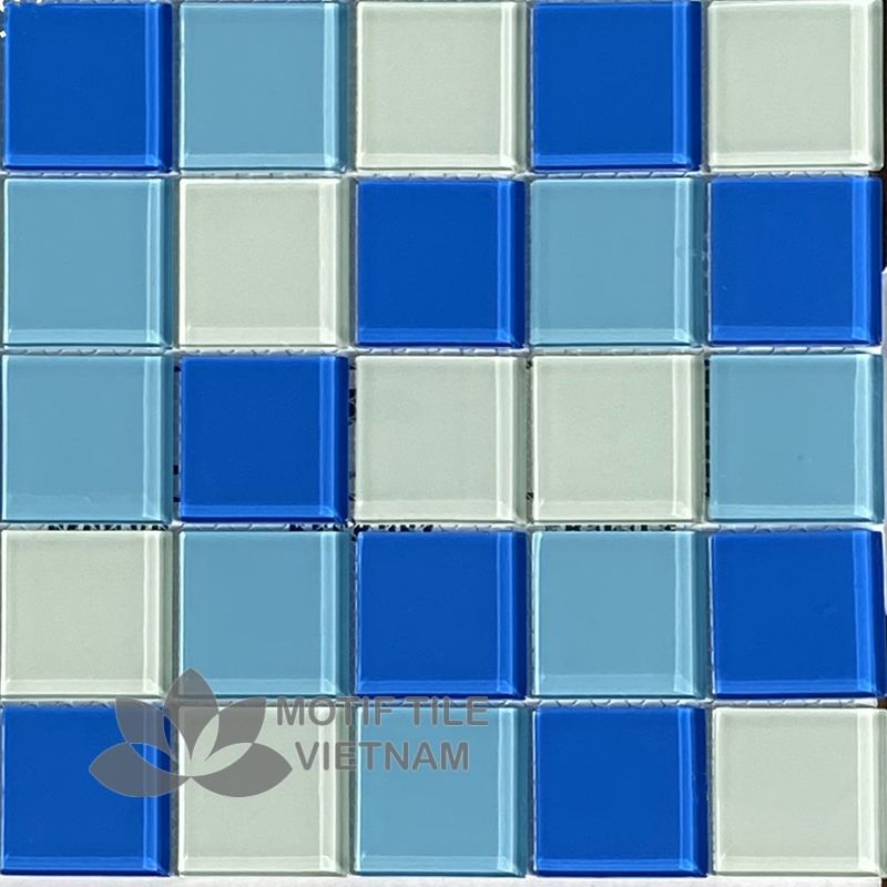 Gạch mosaic thủy tinh 48x48x4mm MT-MH 4822 1 Gạch mosaic thủy tinh 48x48x4mm MT-MH 4822