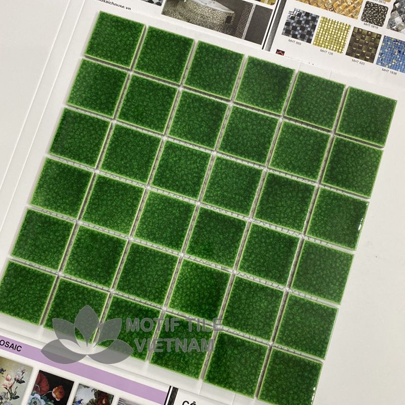 Gạch mosaic gốm sứ 48x48x6mm MT-MHG 939 2 Gạch mosaic gốm sứ 48x48x6mm MT-MHG 939