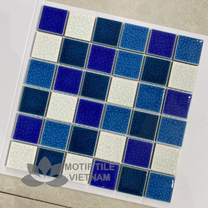 Gạch mosaic gốm sứ 48x48x6mm MT-MHG 956 2 Gạch mosaic gốm sứ 48x48x6mm MT-MHG 956