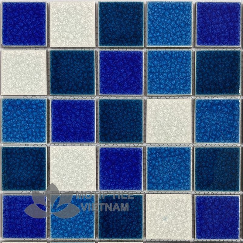Gạch mosaic gốm sứ 48x48x6mm MT-MHG 956 1 Gạch mosaic gốm sứ 48x48x6mm MT-MHG 956
