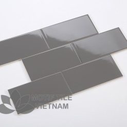 Gạch thẻ subway xám bóng phẳng 10x20cm SW1020(Dark grey) 7 Gạch thẻ subway xám bóng phẳng 10x20cm SW1020(Dark grey)
