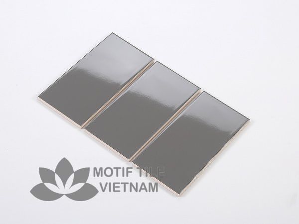 Gạch thẻ subway xám bóng phẳng 10x20cm SW1020(Dark grey) 2 Gạch thẻ subway xám bóng phẳng 10x20cm SW1020(Dark grey)