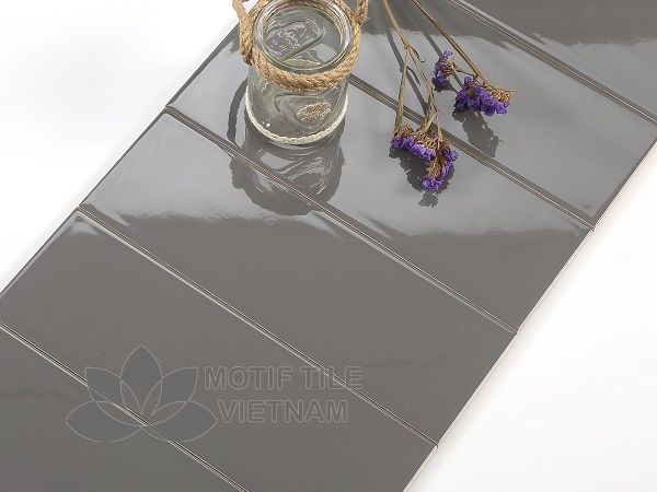 Gạch subway xám đậm bóng phẳng 10x30cm SW1030(Dark grey) 1 Gạch subway xám đậm bóng phẳng 10x30cm SW1030(Dark grey)