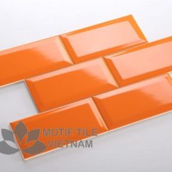 Gạch thẻ subway cam bóng vát 10x20cm SW1020V(Orange) 5 Gạch thẻ subway cam bóng vát 10x20cm SW1020V(Orange)