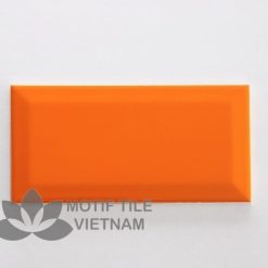 Gạch thẻ subway cam bóng vát 10x20cm SW1020V(Orange) 4 Gạch thẻ subway cam bóng vát 10x20cm SW1020V(Orange)