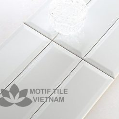 Gạch subway trắng bóng vát 10x30cm SW1030V(White) 6 gach the subway trang bong vat 10x30cm2 Shop gạch trang trí cao cấp