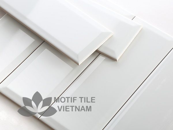 Gạch subway trắng bóng vát 10x30cm SW1030V(White) 4 Gạch subway trắng bóng vát 10x30cm SW1030V(White) - Hình ảnh 4