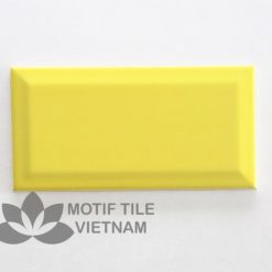Gạch thẻ subway vàng bóng vát 10x20cm SW1020V(yellow)
