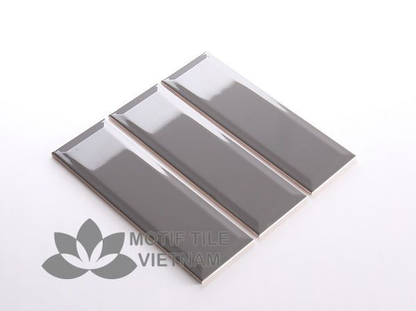 Gạch subway xám đậm bóng vát 10x30cm SW1030V(Dark grey) 3 Gạch subway xám đậm bóng vát 10x30cm SW1030V(Dark grey)