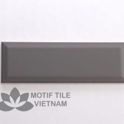 Gạch subway xám đậm bóng vát 10x30cm SW1030V(Dark grey)