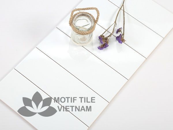 Gạch subway trắng mờ phẳng 10x30cm SW1030(White) 1 Gạch subway trắng mờ phẳng 10x30cm SW1030(White)