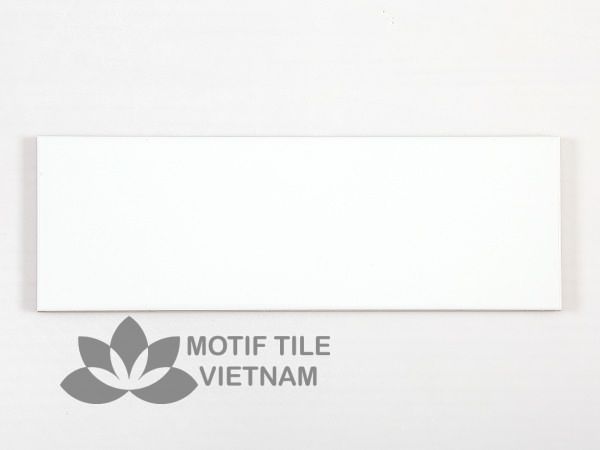 Gạch subway trắng mờ phẳng 10x30cm SW1030(White) 2 Gạch subway trắng mờ phẳng 10x30cm SW1030(White)