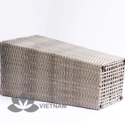 Chậu cây văn phòng mây nhựa đan vuông vát MT-P003 12 Chậu cây văn phòng mây nhựa đan vuông vát MT-P003