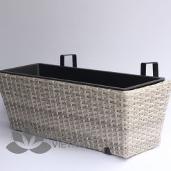 Chậu nhựa đan treo ban công MT-P002