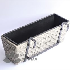 Chậu nhựa đan treo ban công MT-P002