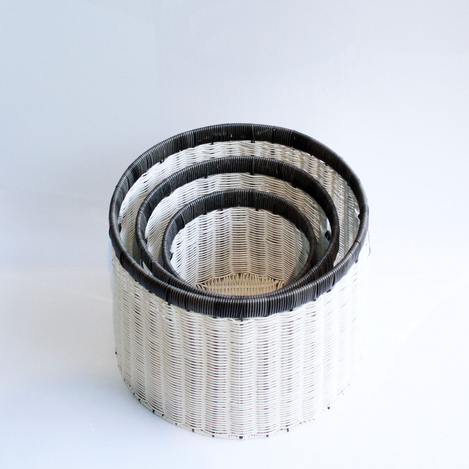 Set 03 giỏ đựng quần áo giỏ trang trí mây nhựa đan