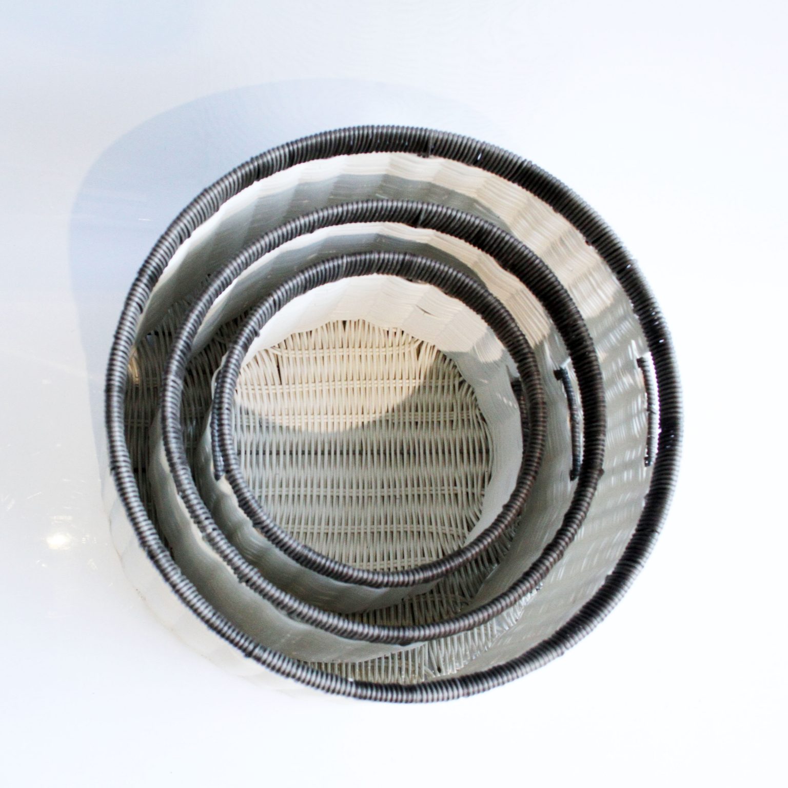 Set 03 giỏ đựng quần áo giỏ trang trí mây nhựa đan