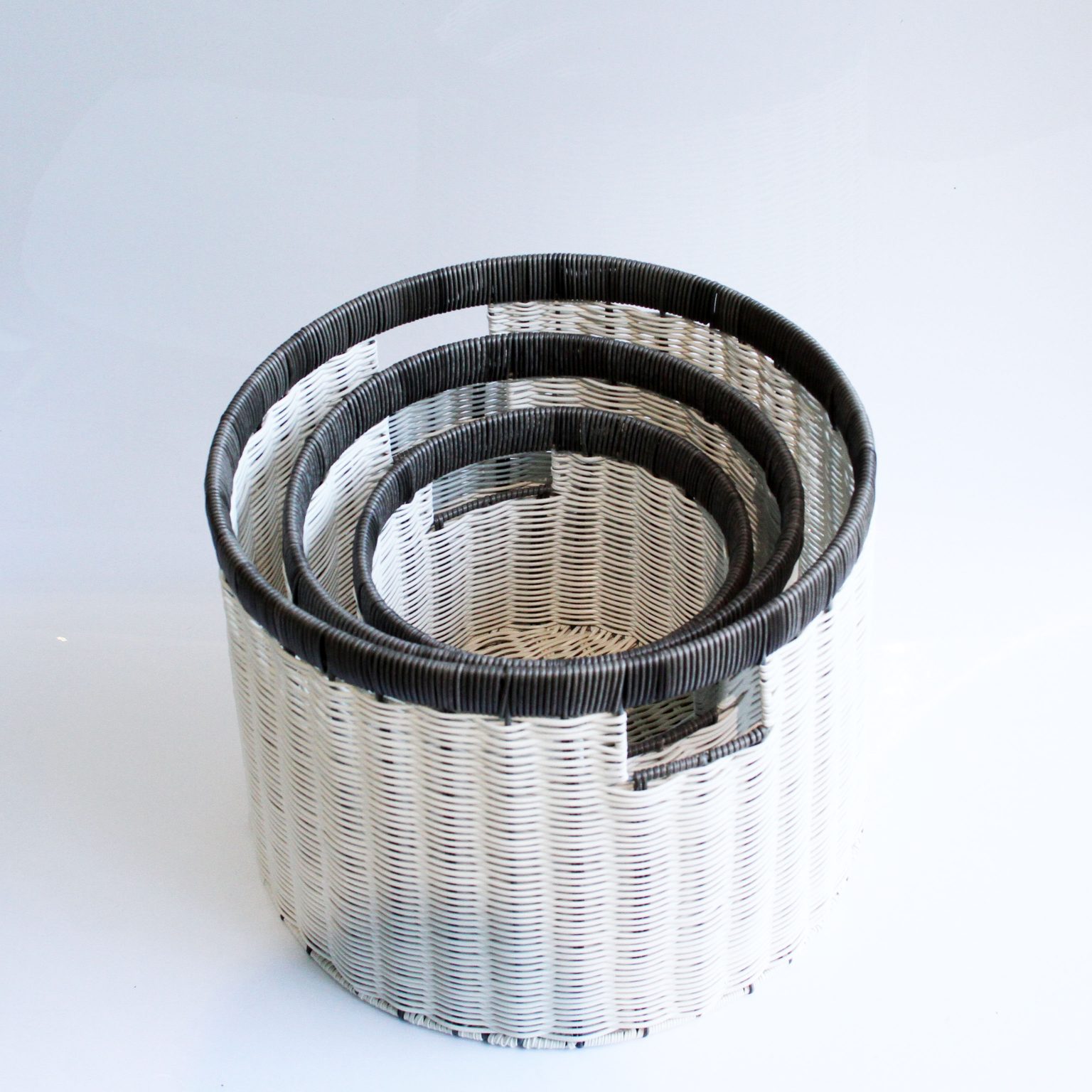 Set 03 giỏ đựng quần áo giỏ trang trí mây nhựa đan