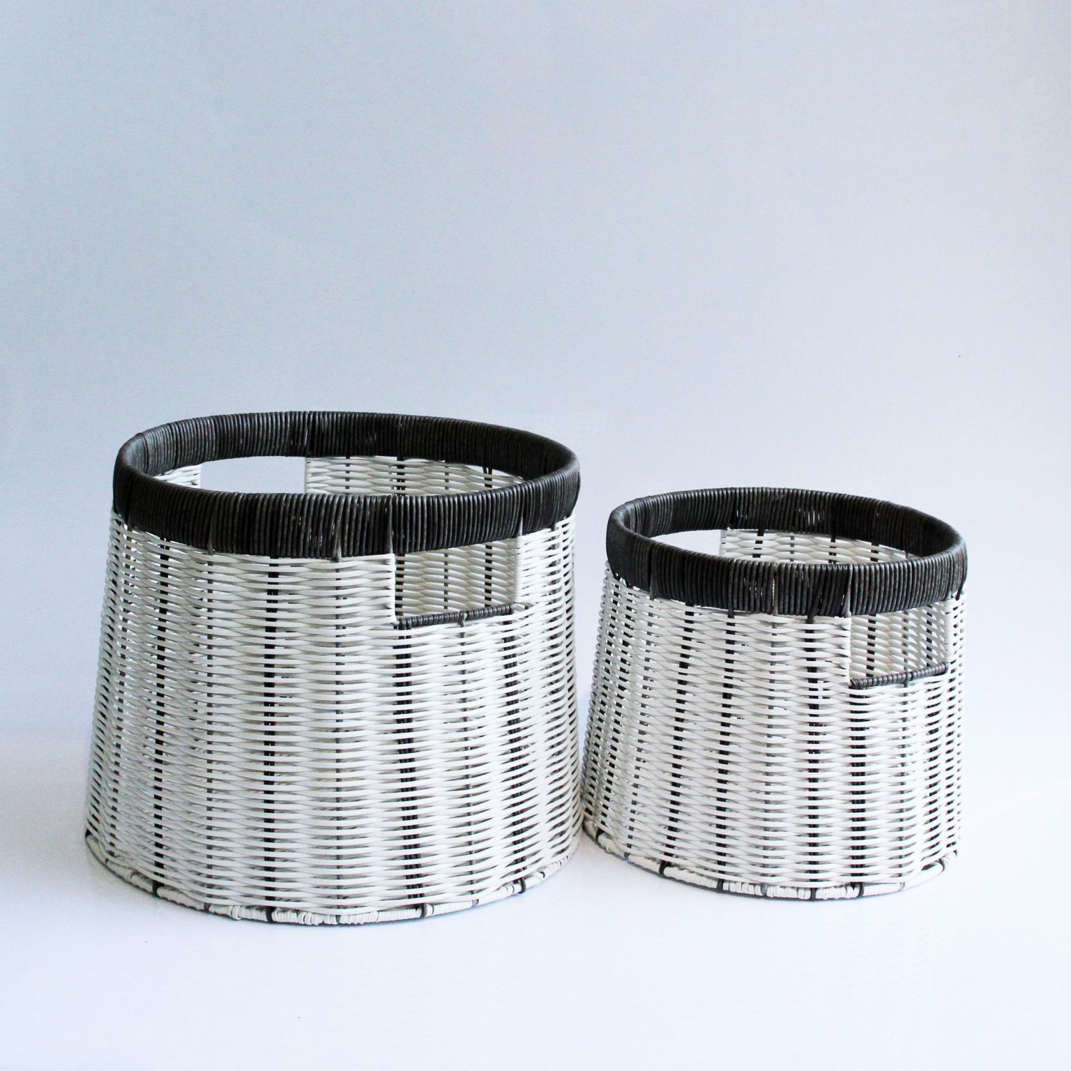 Set 03 giỏ đựng quần áo giỏ trang trí mây nhựa đan