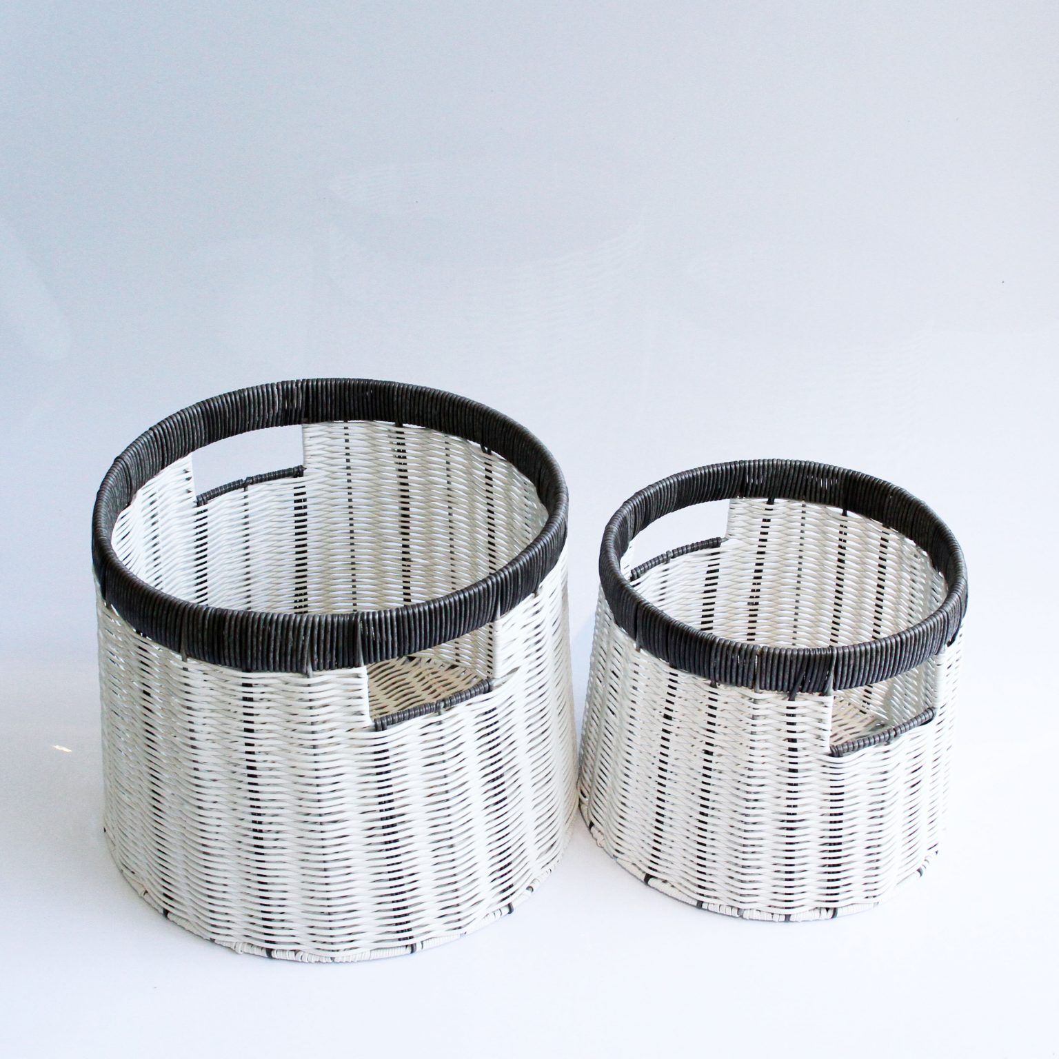 Set 03 giỏ đựng quần áo giỏ trang trí mây nhựa đan