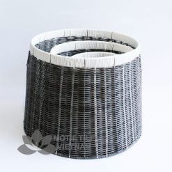 Set 03 giỏ đựng quần áo giỏ trang trí mây nhựa đan