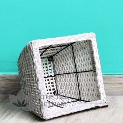 Chậu cây nhựa đan vuông vát thấp MT-P019