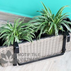 Chậu cây nhựa đan treo ban công MT-P002 14 Chậu nhựa đan treo ban công MT-P002