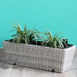 Chậu nhựa đan treo ban công MT-P002