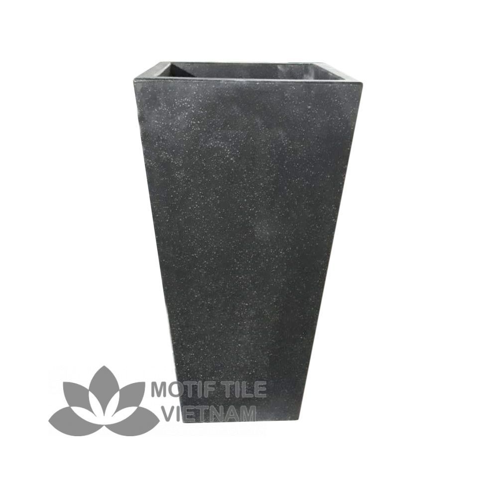 Chậu đá mài vuông vát đen 1 Chậu đá mài vuông vát đen