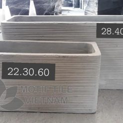 Chậu xi măng hình chữ nhật
