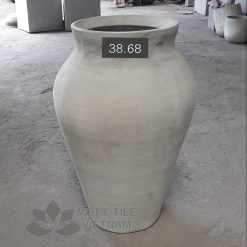 Chậu xi măng lu gờ cao