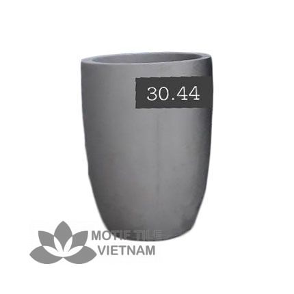 Chậu xi măng tròn bầu 4 Chậu xi măng tròn bầu