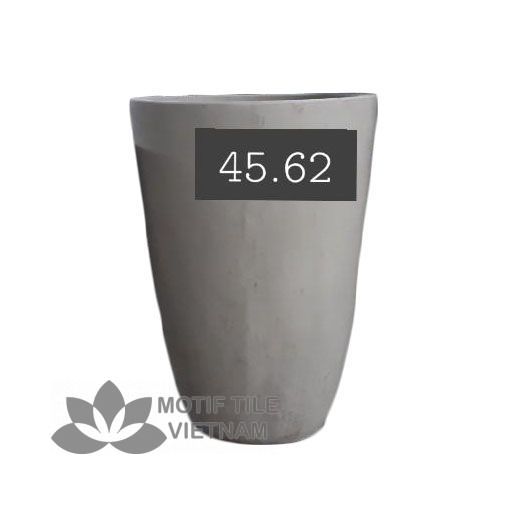 Chậu xi măng tròn bầu 2 Chậu xi măng tròn bầu