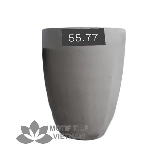 Chậu xi măng tròn bầu 1 Chậu xi măng tròn bầu