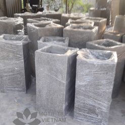 Chậu đá mài hình trụ vuông 30x60