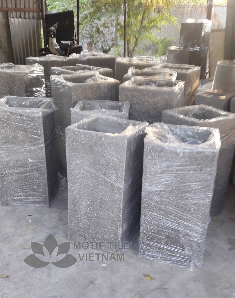 Chậu đá mài hình trụ vuông 30x60 6 Chậu đá mài hình trụ vuông 30x60