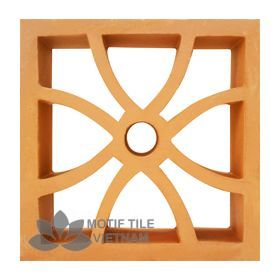 Gạch bông gió đất nung | Gạch tứ diệp MT-T21 1 Gạch bông gió đất nung | Gạch tứ diệp MT-T21